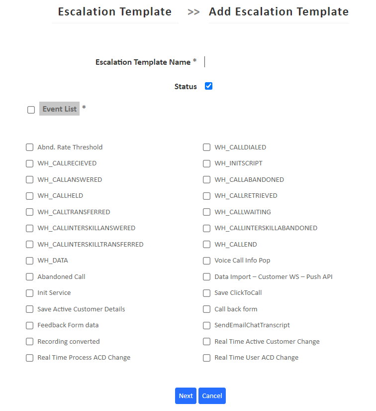 Add Escalation Template Page | Jodo Documentation Hub
